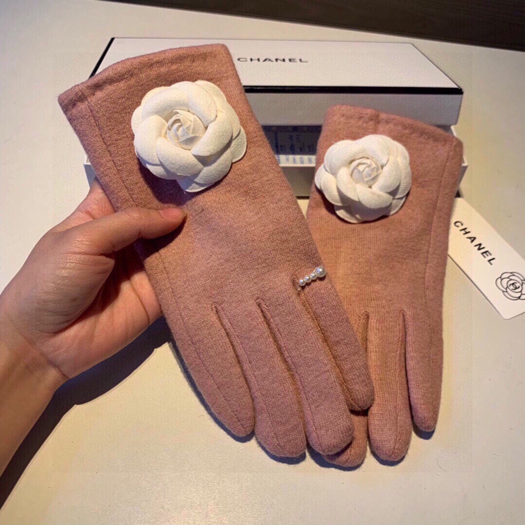 TOP CHANEL  Wool Gloves For One Size