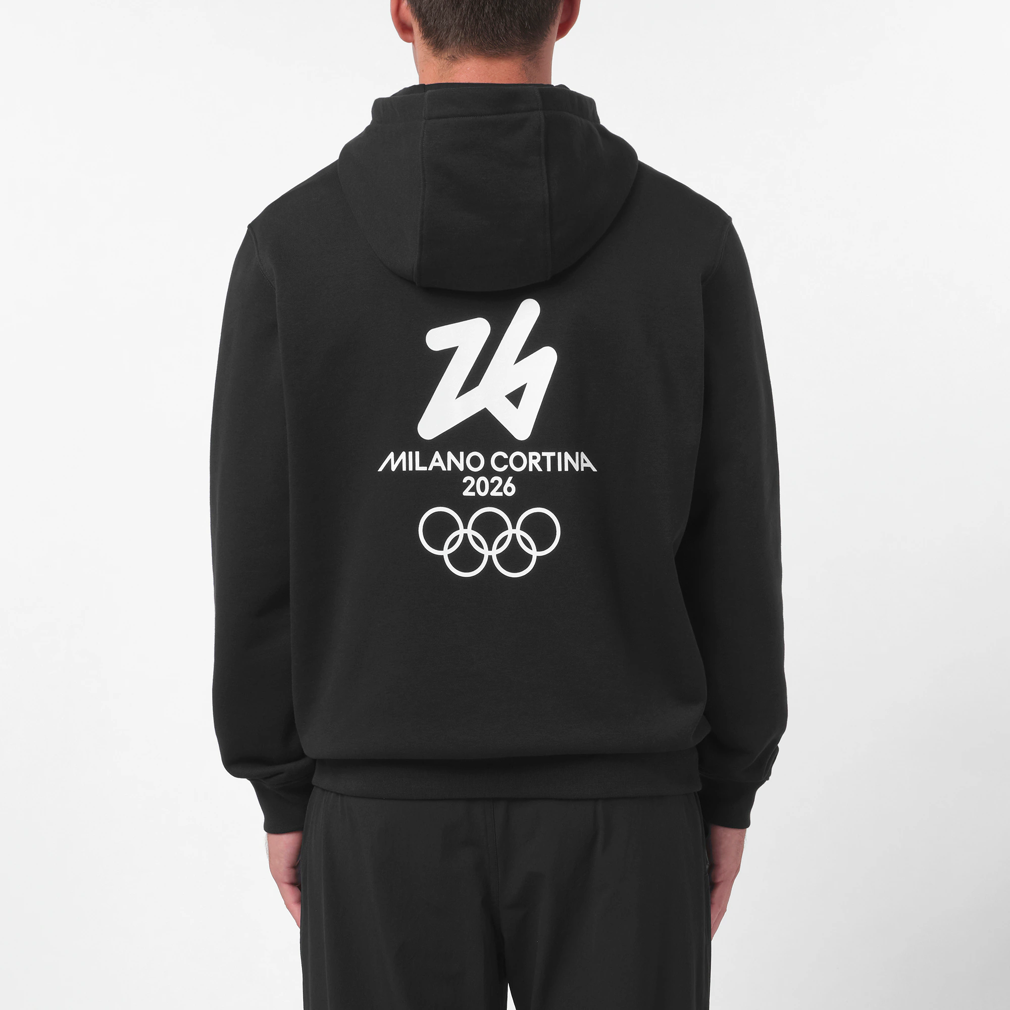 Milano Cortina 2026 Olympics Salomon Logo Graphic Hoodie - Unisex - Black