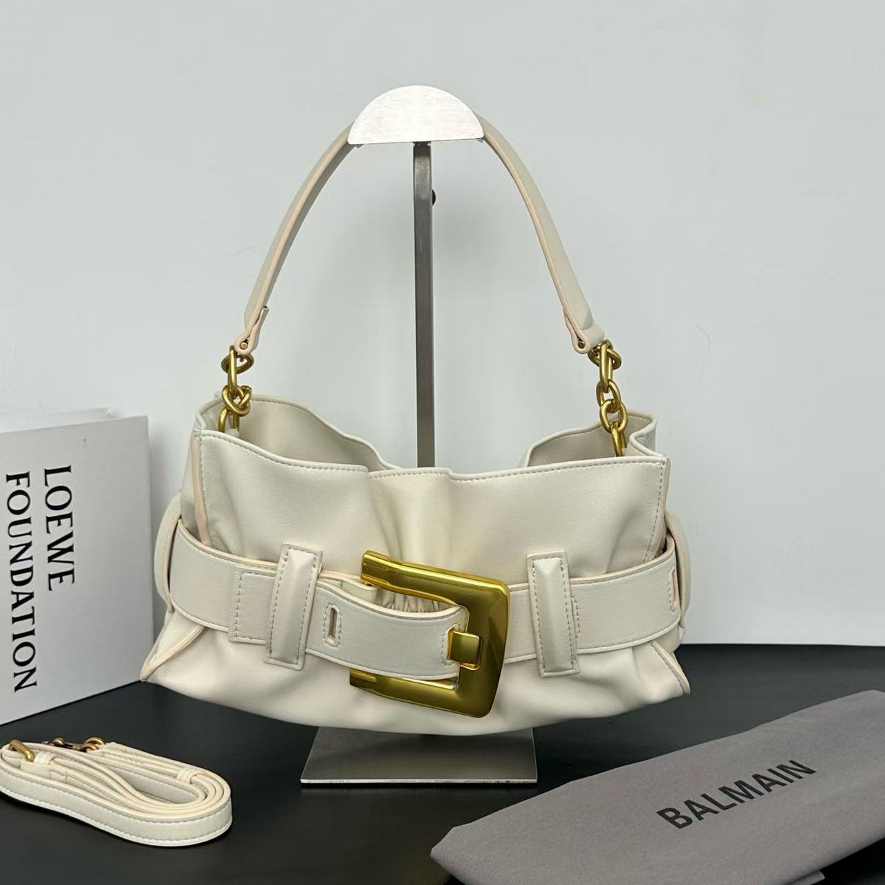 Balmain Mini Anthem bag in leather (Replica)