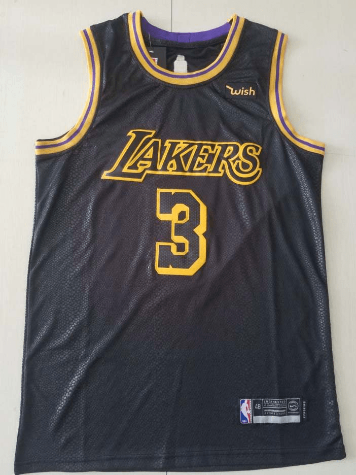 Anthony Davis Los Angeles Lakers Black City Edition Jersey