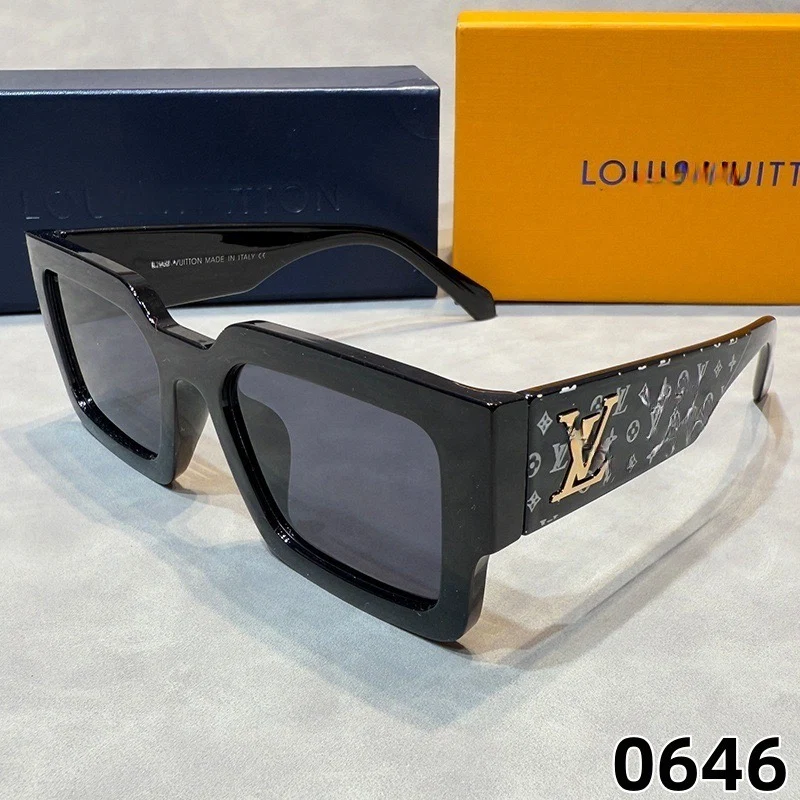 AAAGlasses Men Women Thick Square Frame Sunglasses, Retro Rectangle Shades, Metal Decor Wide Temple UV Protection Outdoor Fashion Eyewear