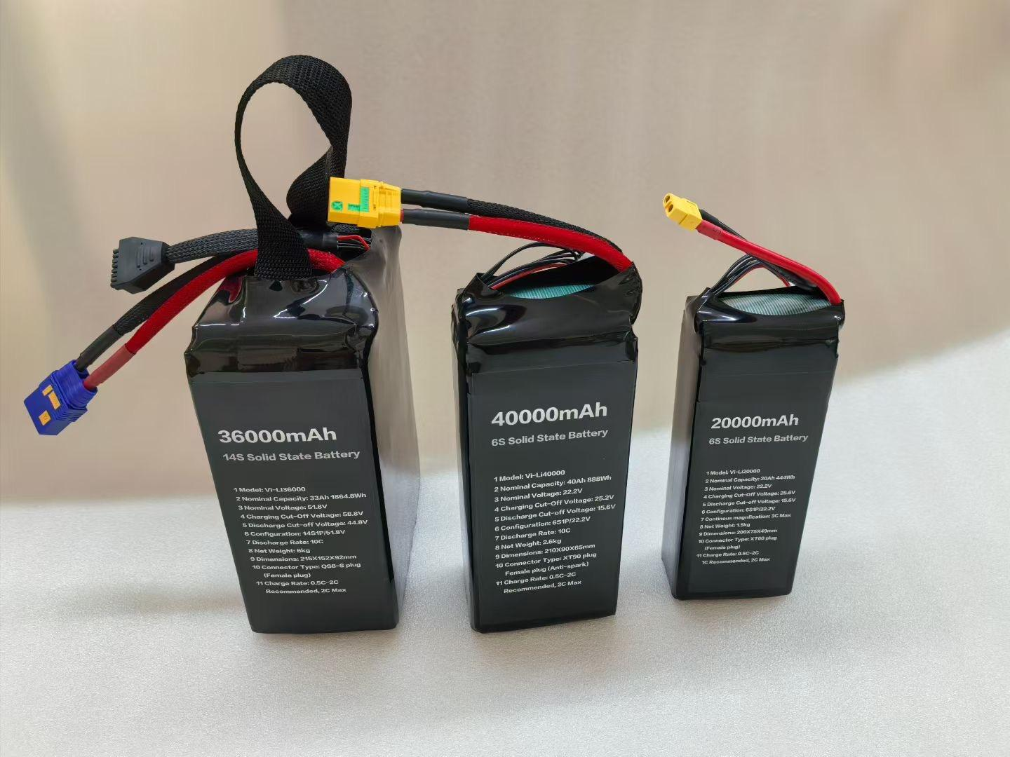 LIPOWER semi-solid drone battery high energy density 6S 12S 18S 22Ah - lipowbattery