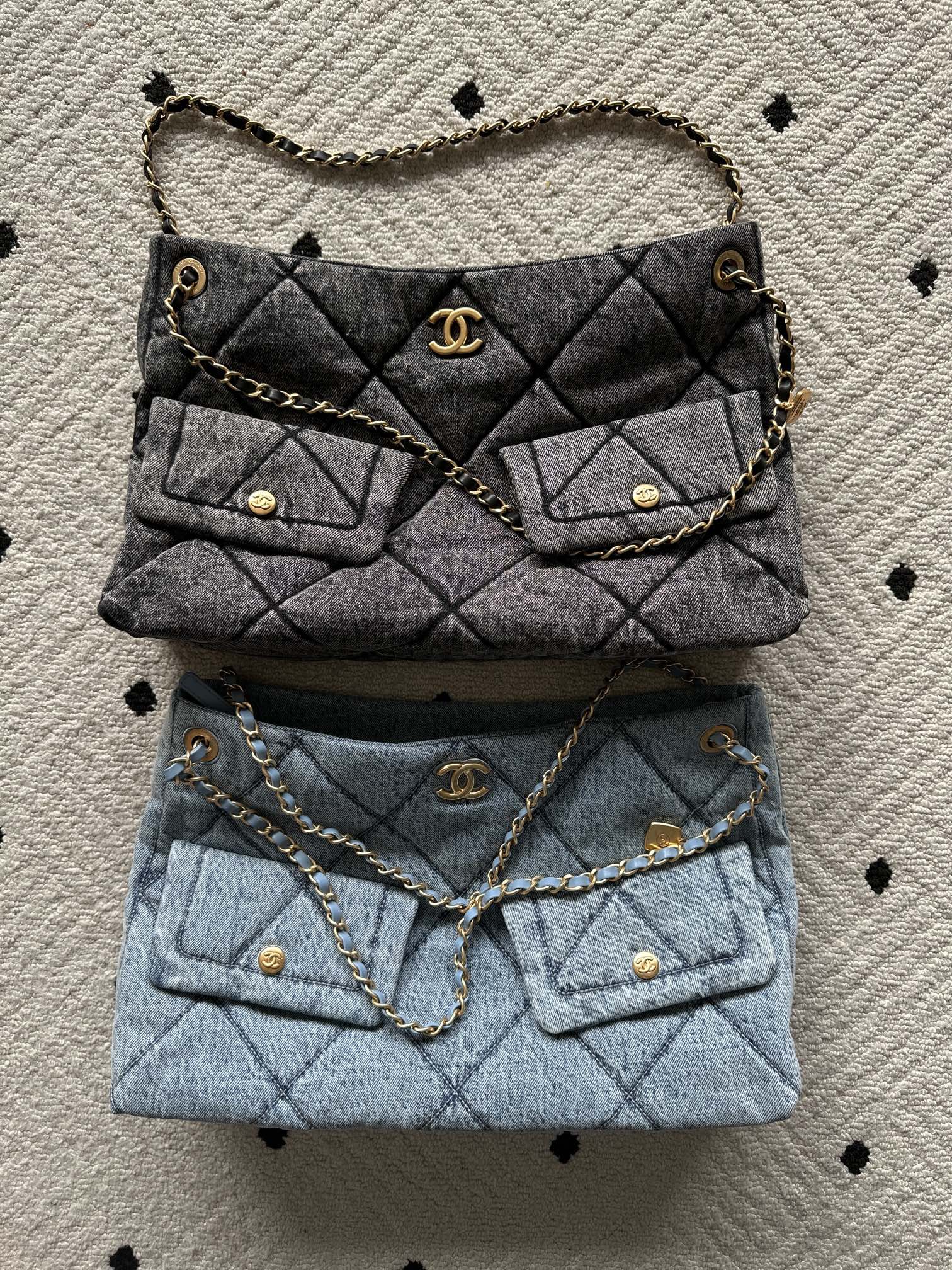 TOP CHANEL Denim Bag 25 X 38 X 10 cm - 2 Colors