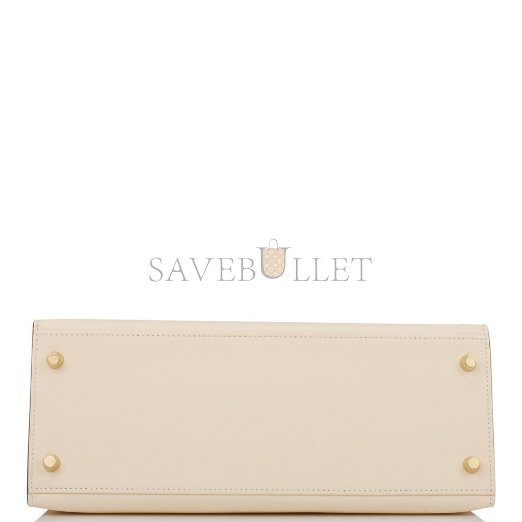 HERMES KELLY 28 SELLIER EPSOM GOLD HARDWARE (28*22*10cm)