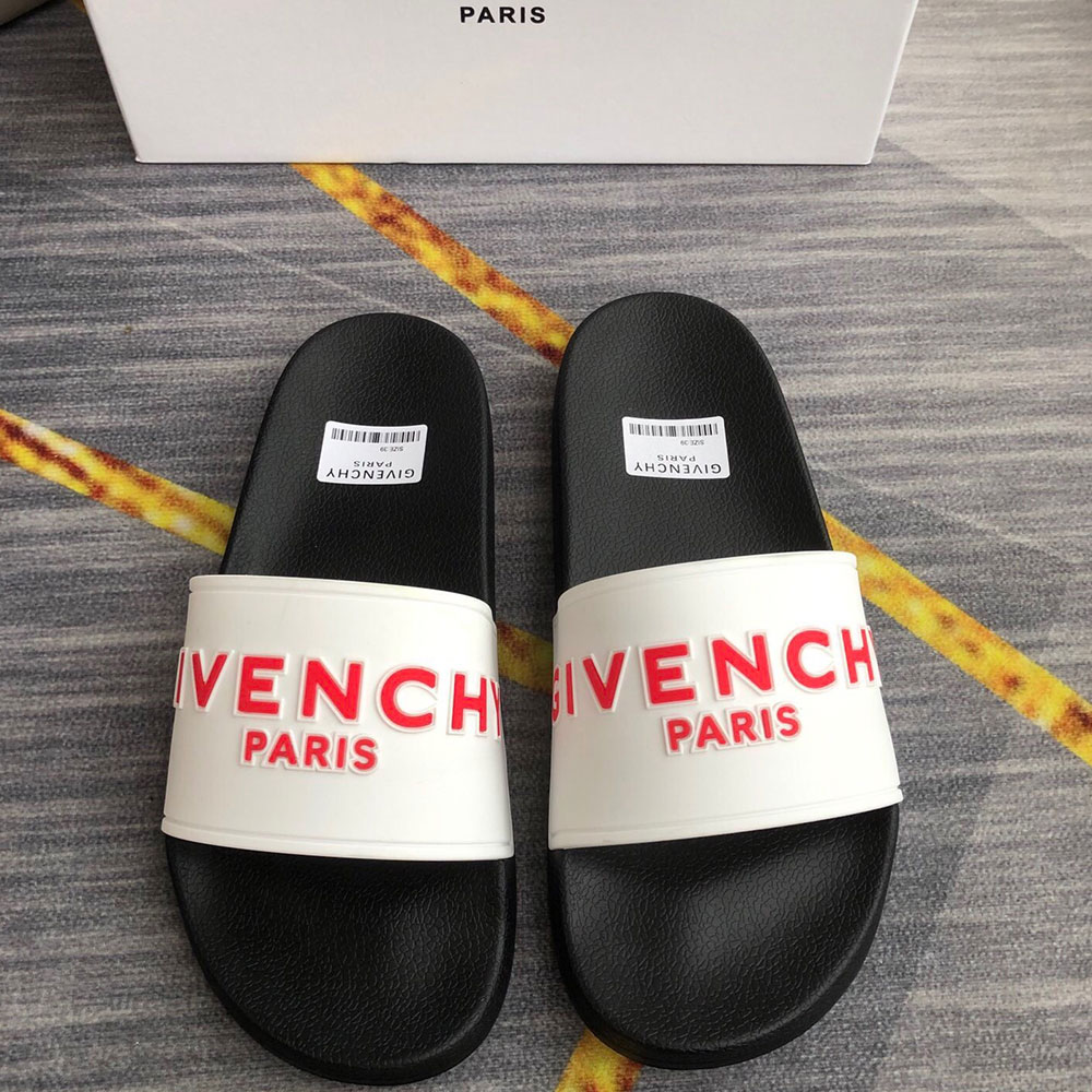 Givenchy Rubber Logo flip-flops Slide Sandal(Replica)