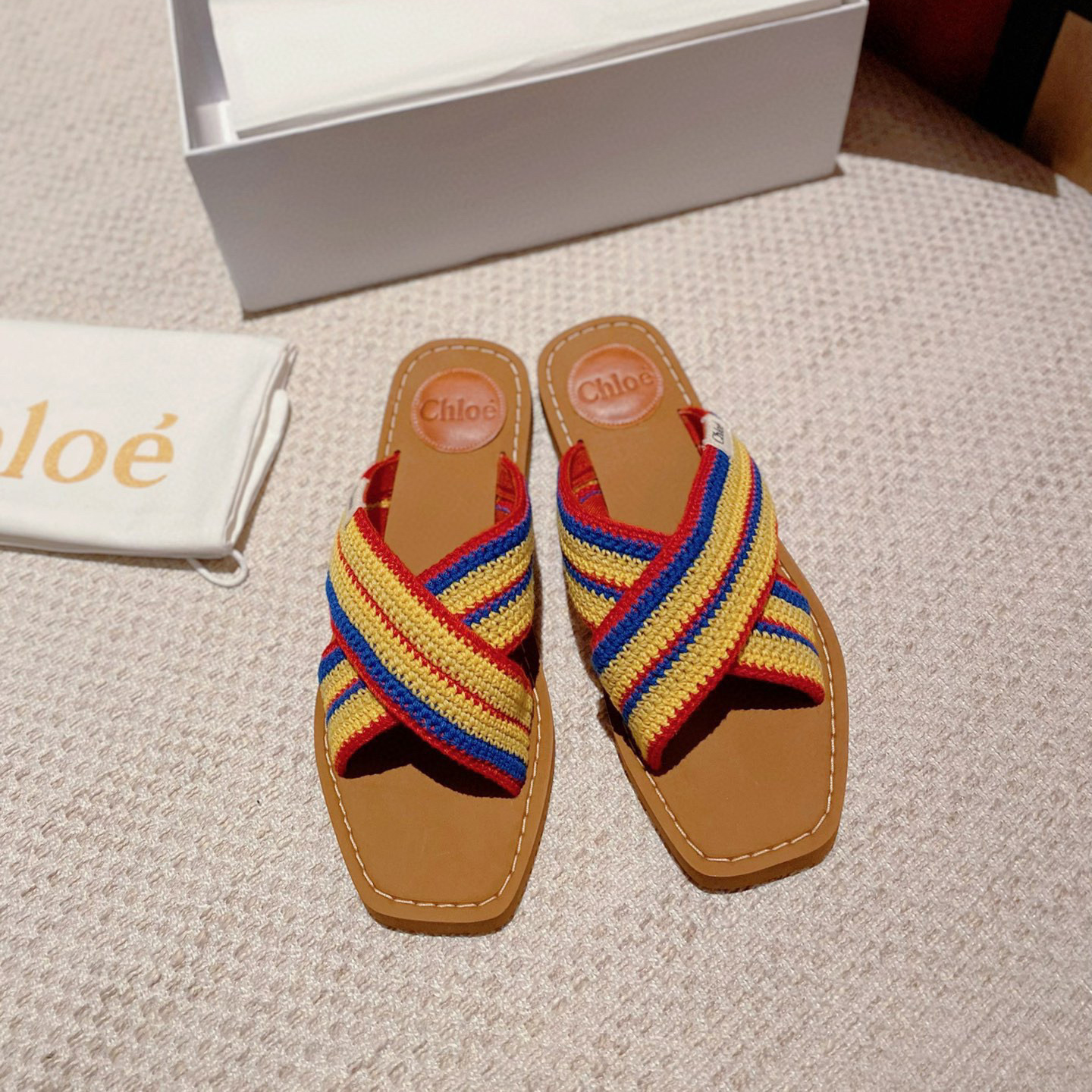 Chloe Woody Polyester Goes With Everything Shoes Sandal (Replica)