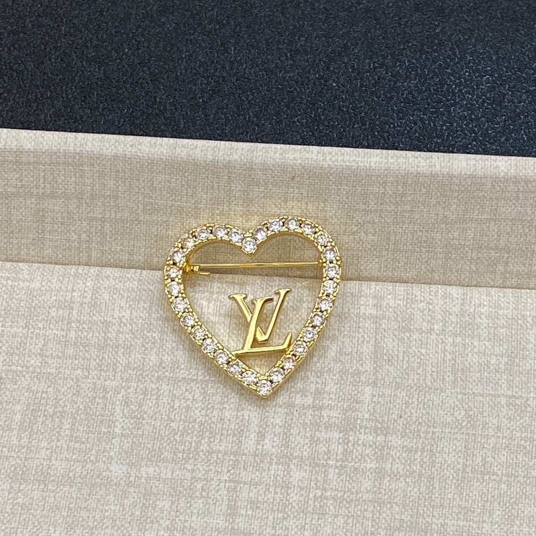 TOP Louis Vuitton LV Brooch - 3 Color