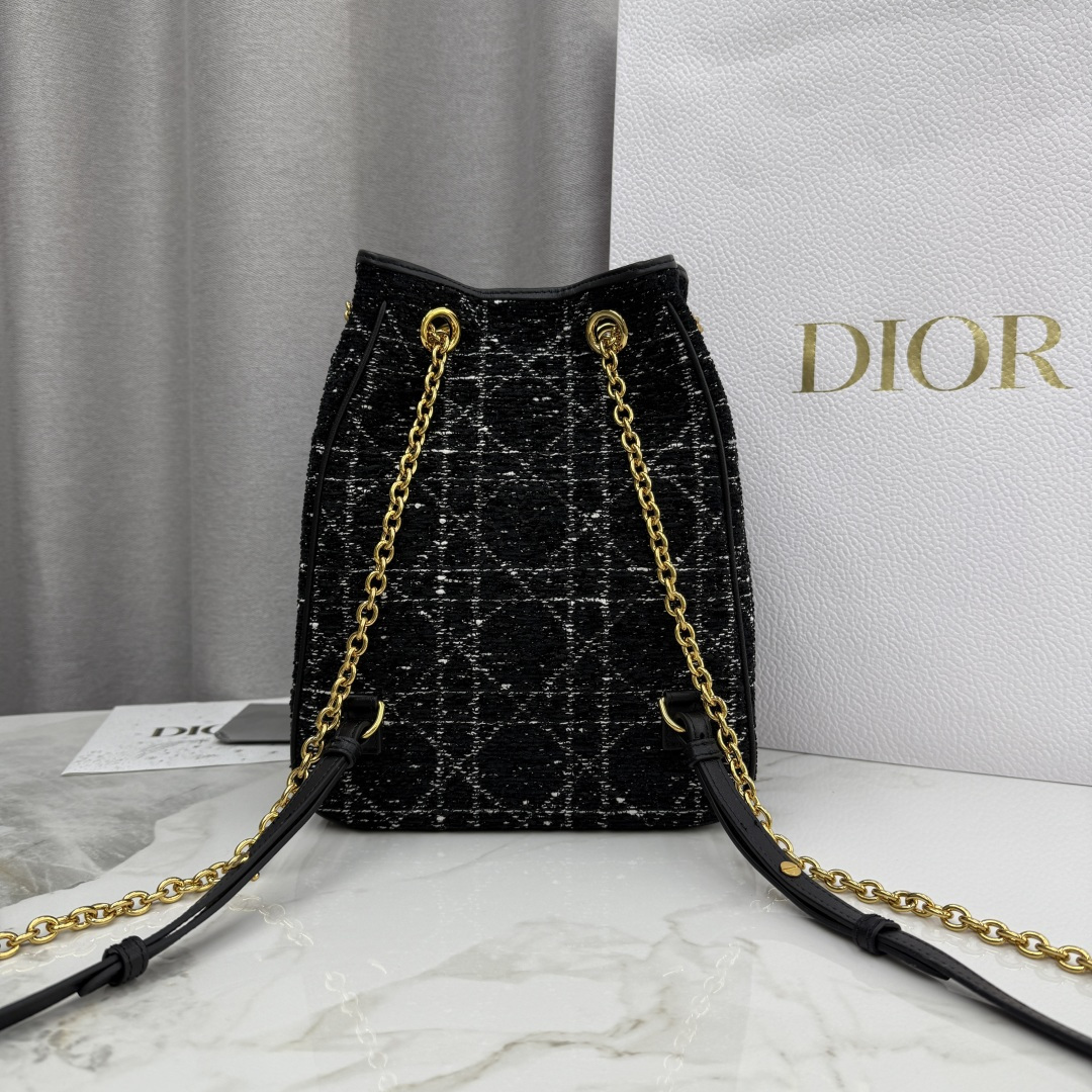 TOP Christian Dior Caro Multicarry Backpack 20x25x10.5 cm - Black