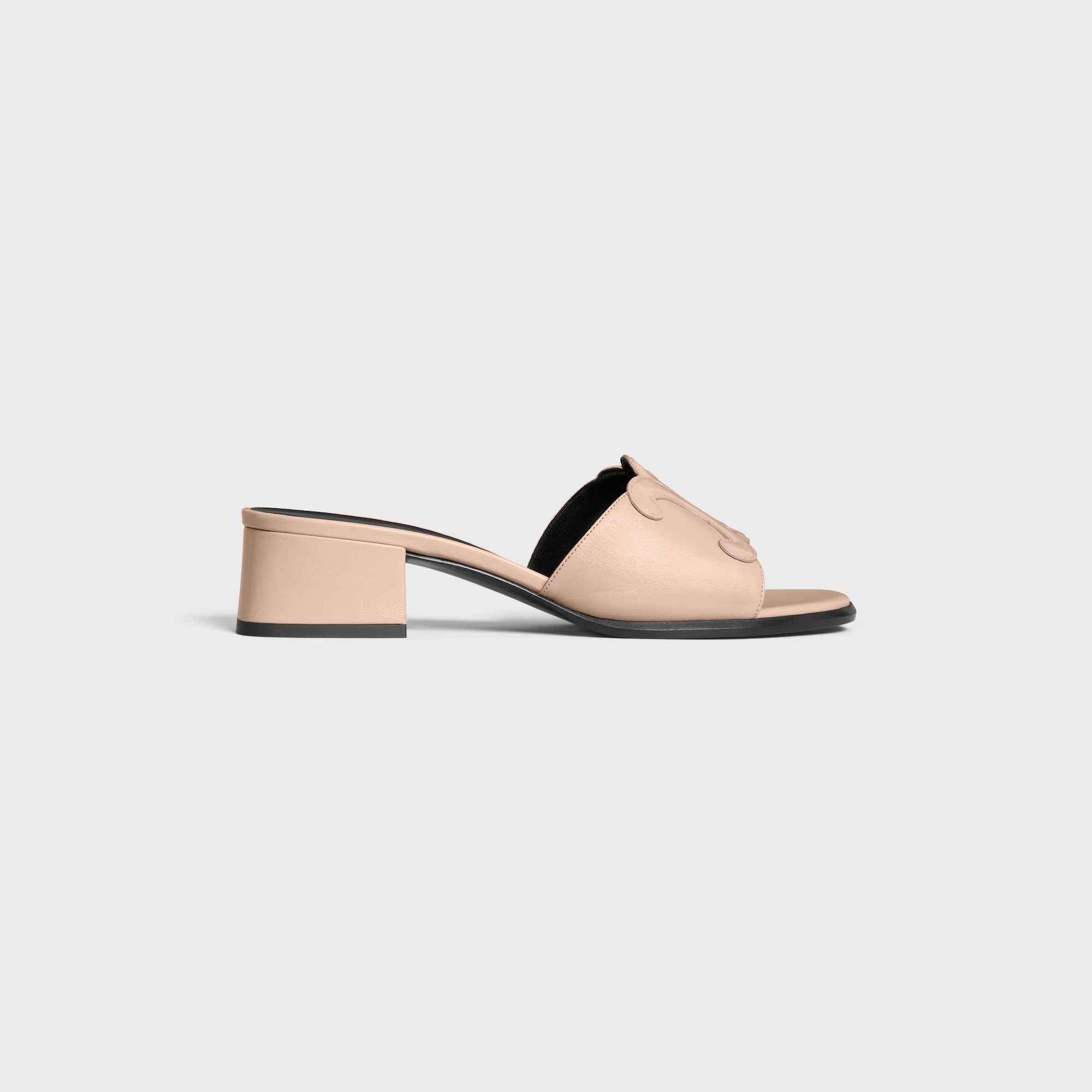 CELINE CLEMENCE MULE IN LAMBSKIN AND PATENT CALFSKIN(Replica)