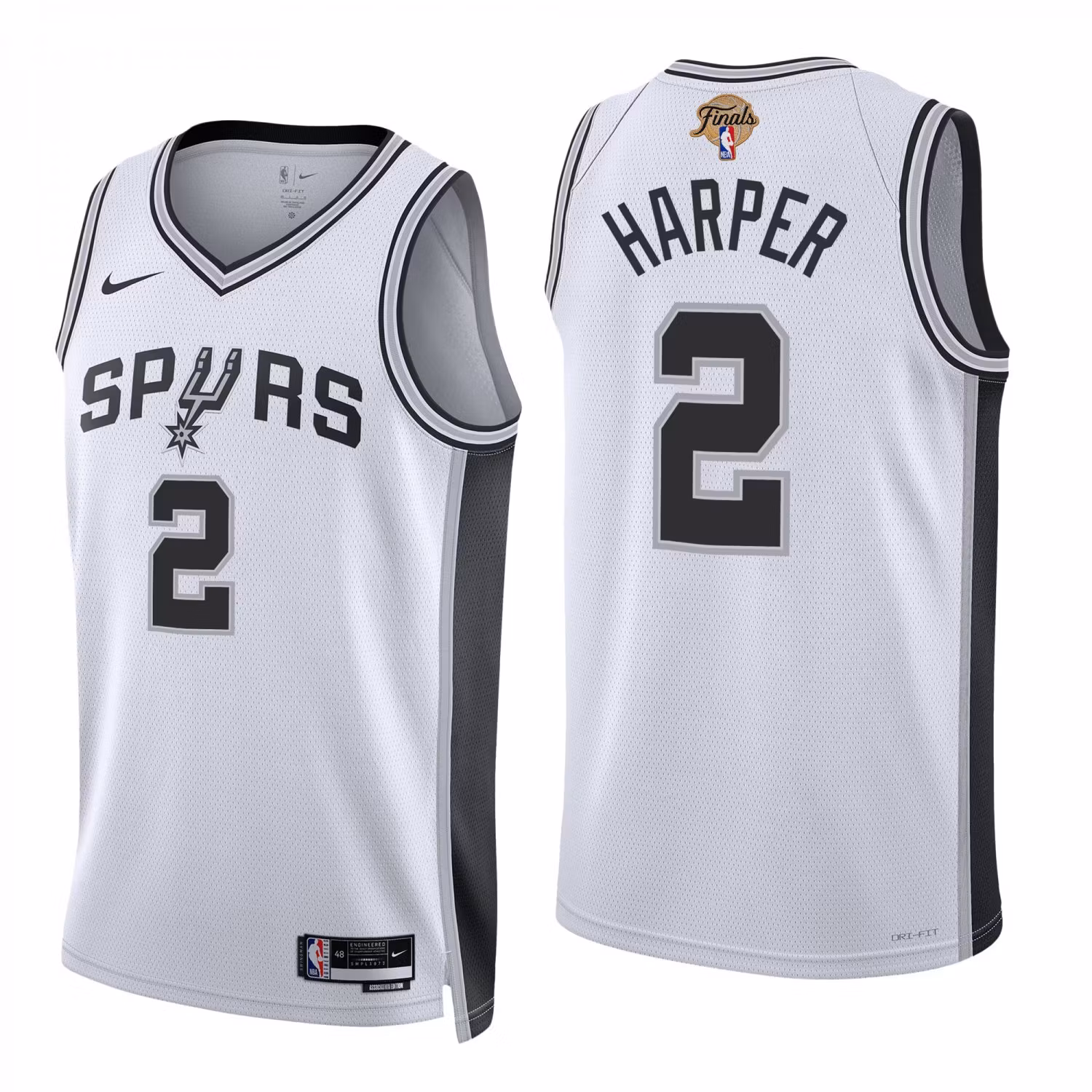 Dylan Harper San Antonio Spurs 2026 Finals Jersey - White