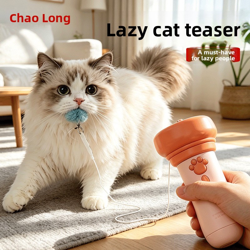 cat boredom buster, ejectable and recyclable launch gun, a magical tool for cats to expend energy - PawPro UK