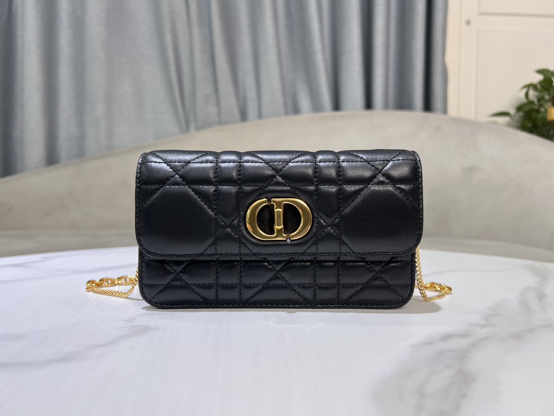 TOP Christian Dior Miss Caro Chain Bags 19×11×4.5cm - 2 Colors - GHW