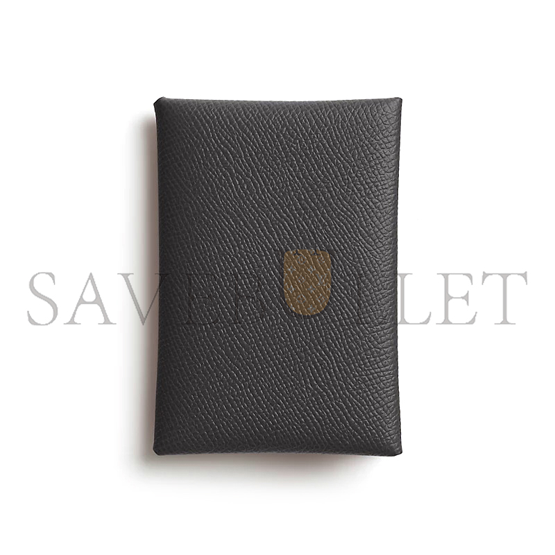 HERMES CALVI DUO COMPACT CARD HOLDER H083035CK85 (10.5*7*1.3cm)