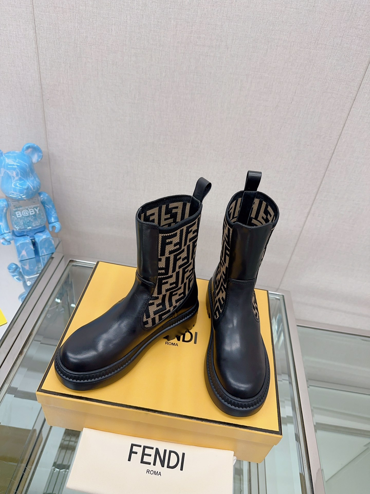 TOP FENDI Socks Thick Bottom Boots - Four Colors