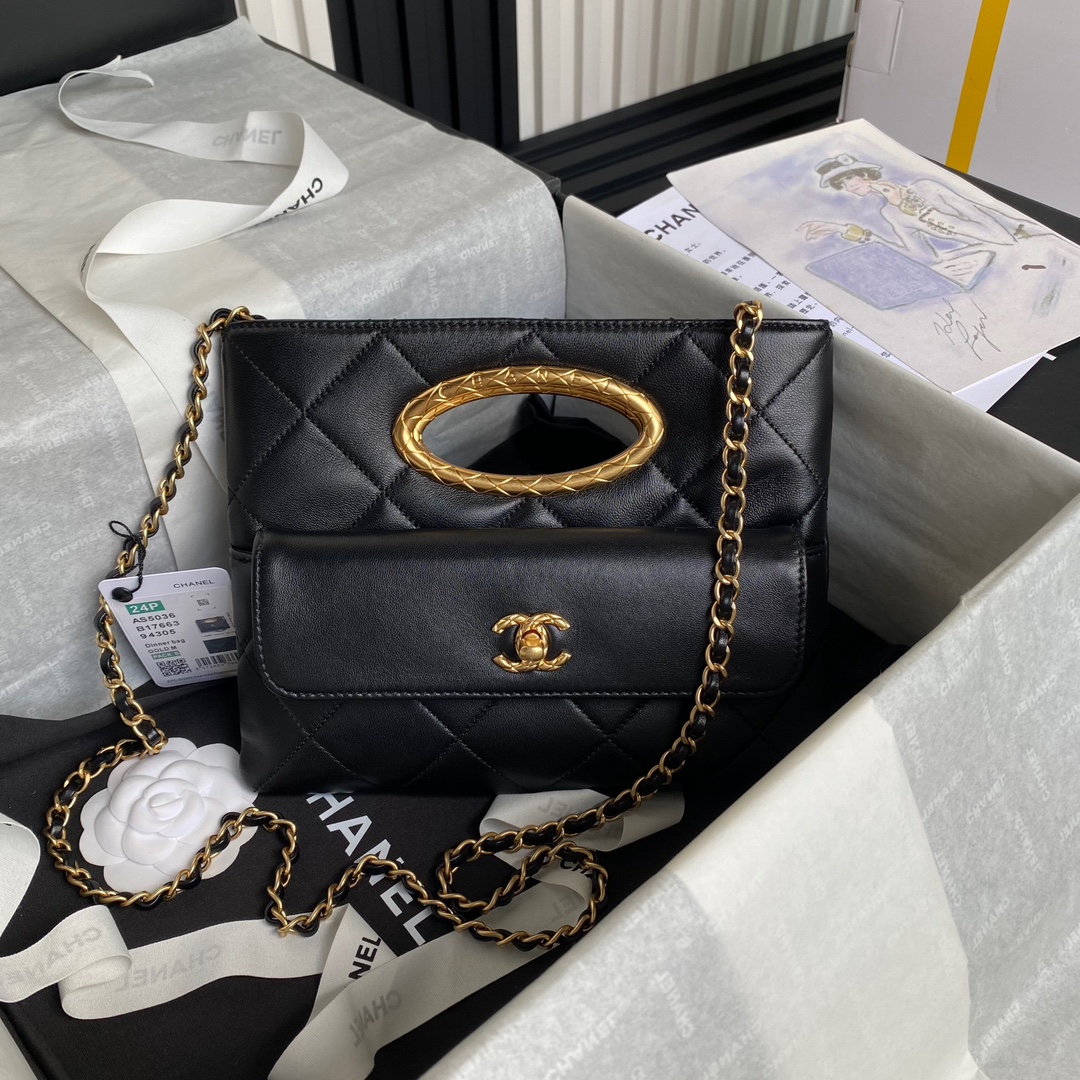 TOP CHANEL Clutch Bag Lambskin 19×25×3cm - 4 Colors