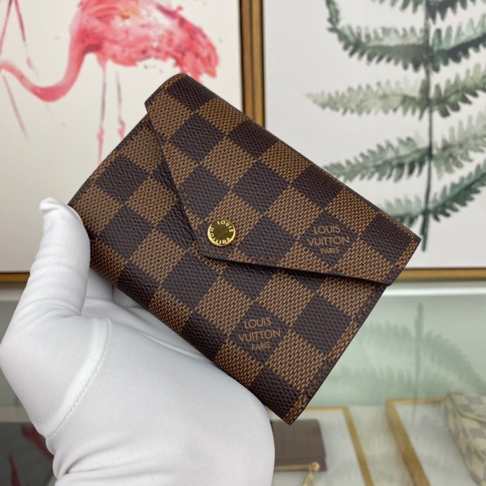 TOP Louis Vuitton LV LV Damier Victorine Wallet - 16 colors