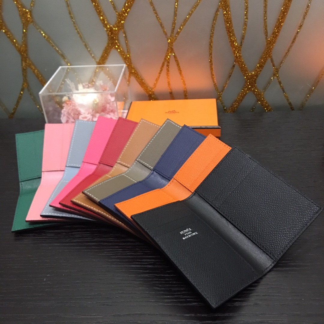 TOP HERMES Euclide Card Holder - 10 Colors