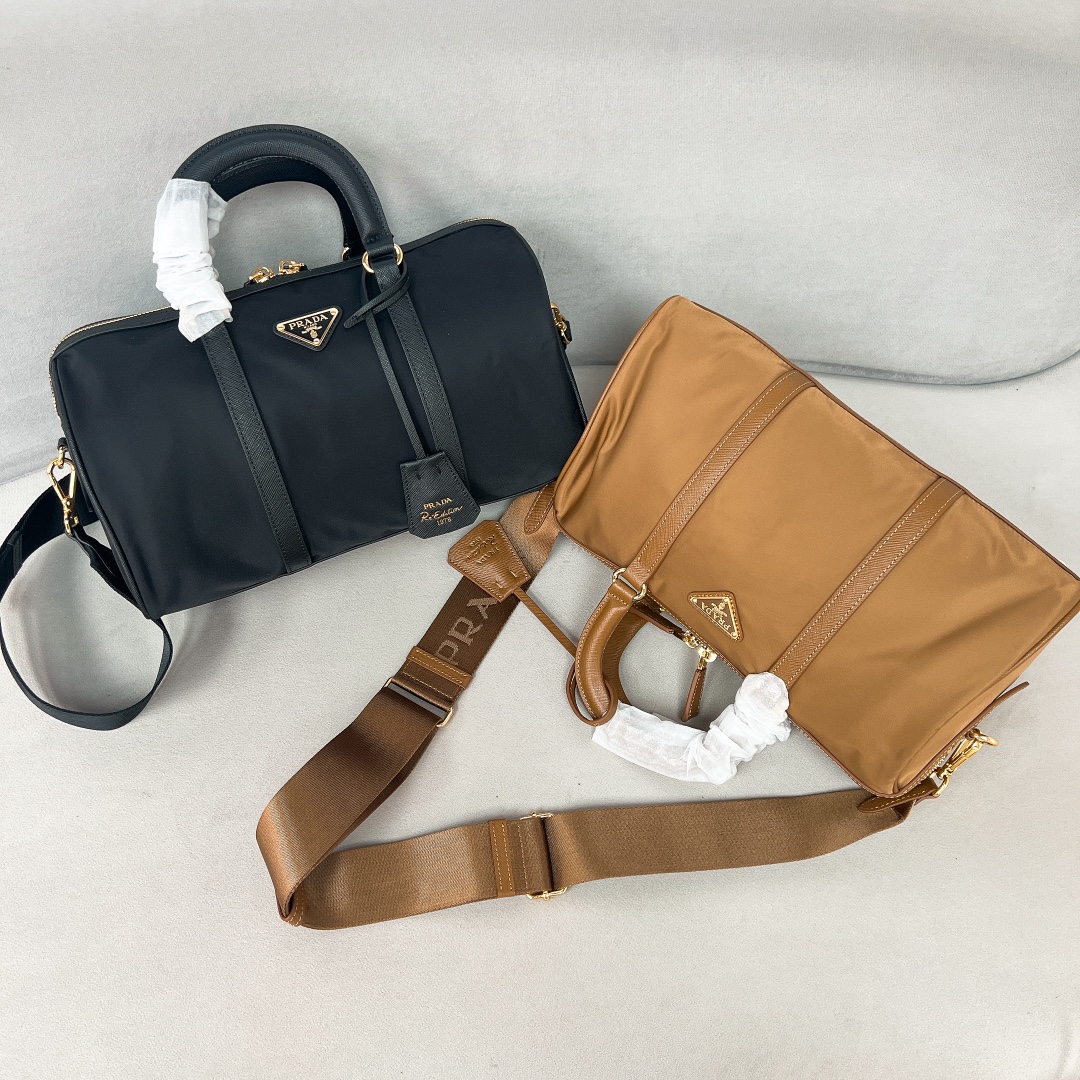 TOP PRADA Nylon with Saffiano Leather Bag 31x17x16cm - 2 Color