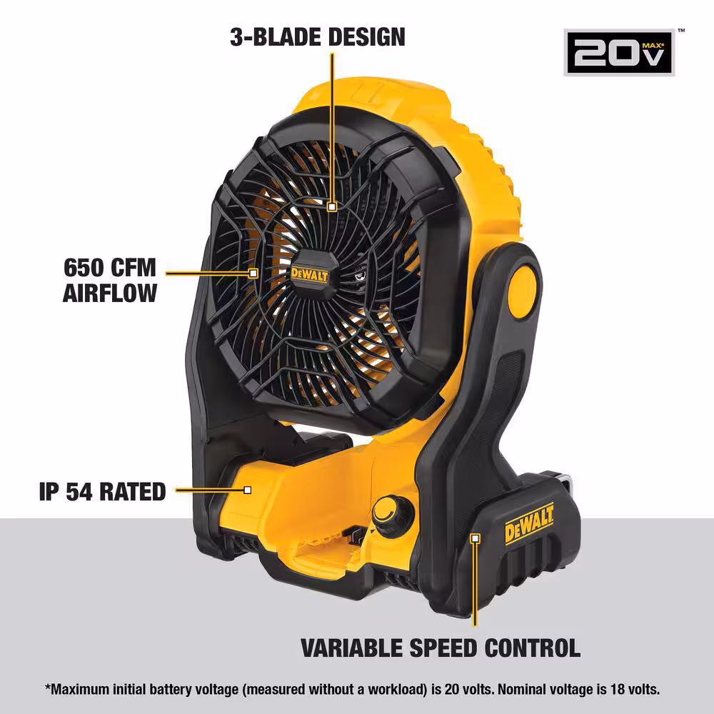 20V MAX Jobsite Fan (Tool Only)