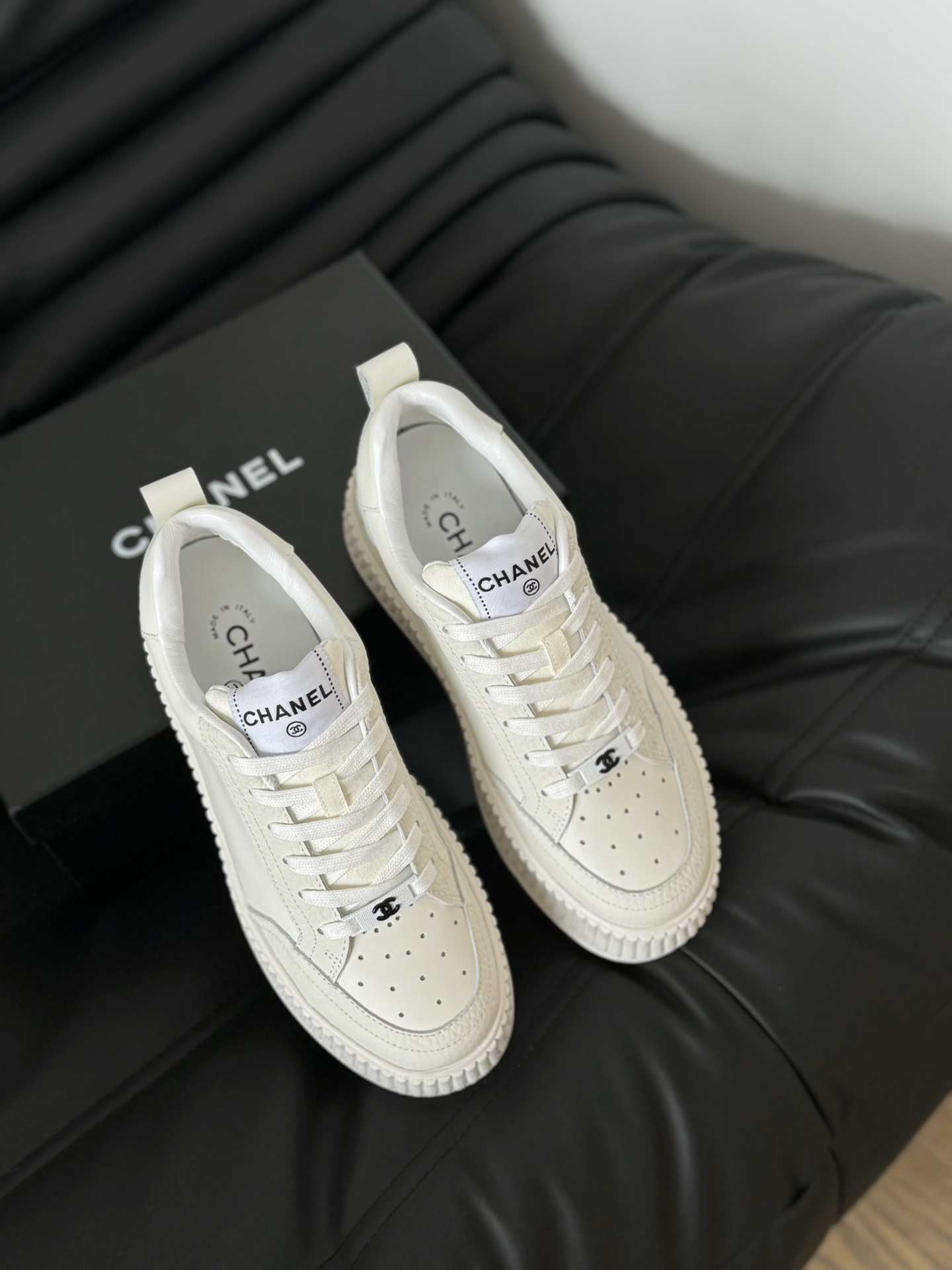 TOP CHANEL Panda Coloring Casual Shoes - 3 Colors