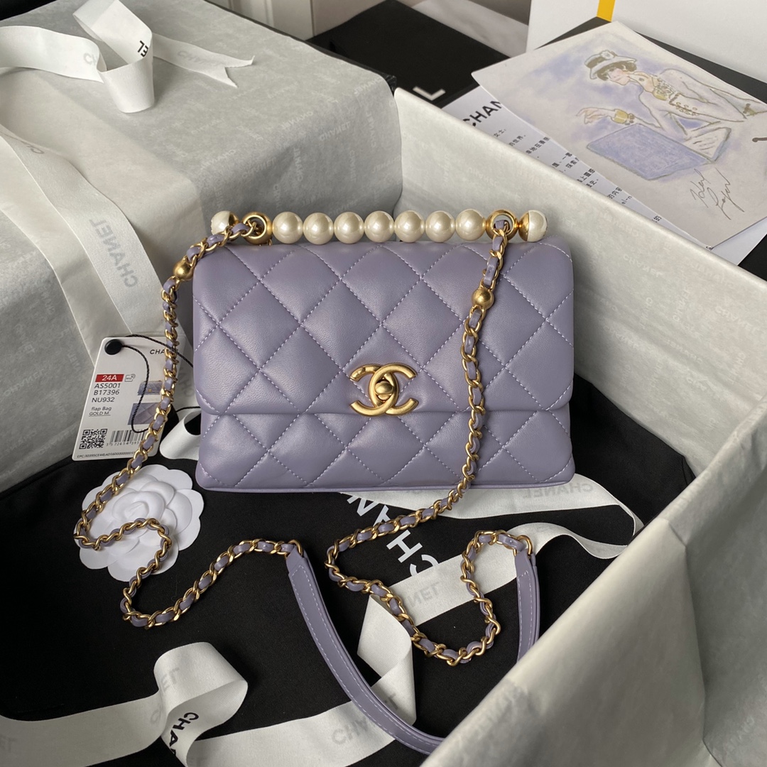 TOP CHANEL Flab Bag 12.5×19×7cm - 4 Color