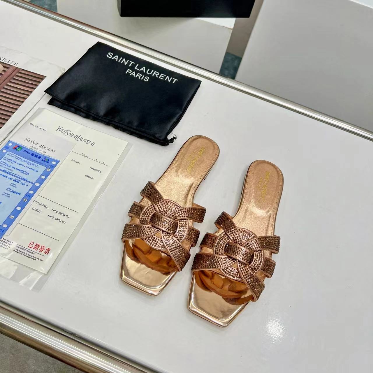 YSL Saint Laurent Nu Pieds Band Drill (Replica)