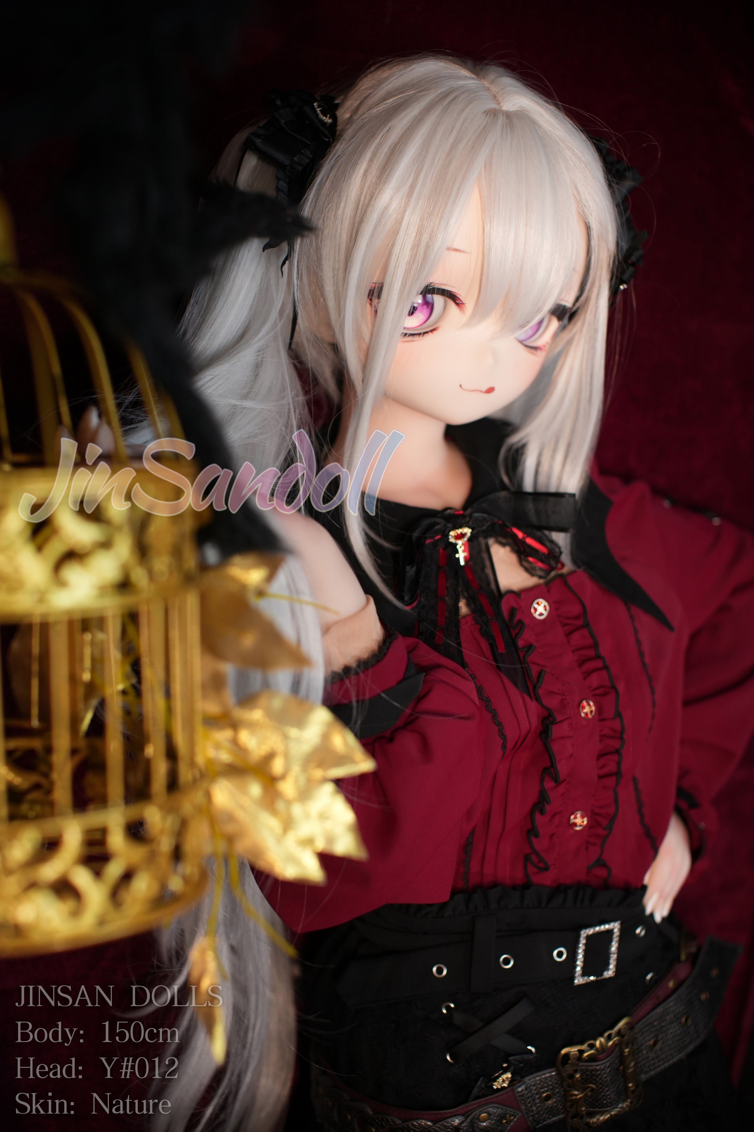 150cm/4ft11 A-cup Anime TPE Sex Doll with #Y012 Head