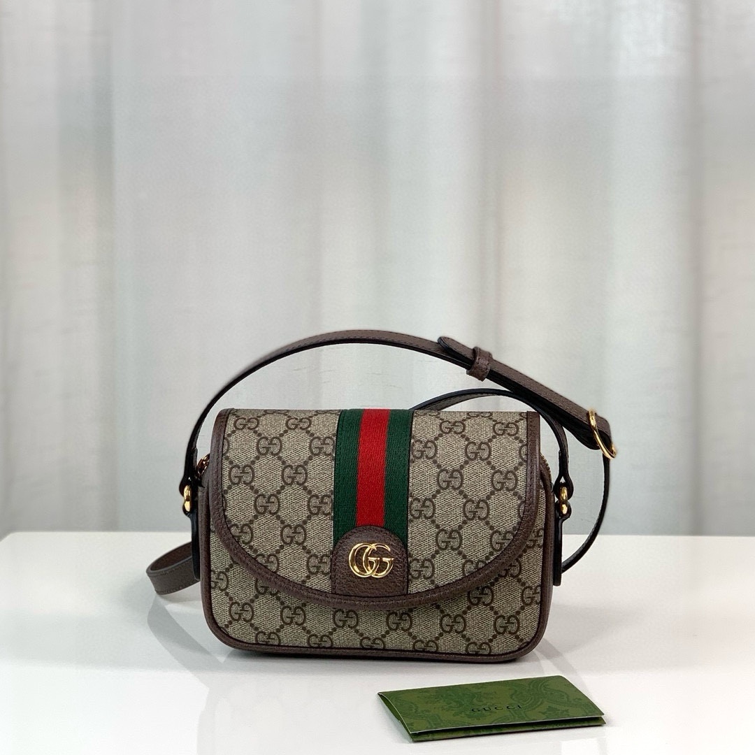 TOP GUCCI Ophidia Series GG Mini Bags 19X13X5cm - 2 Colors