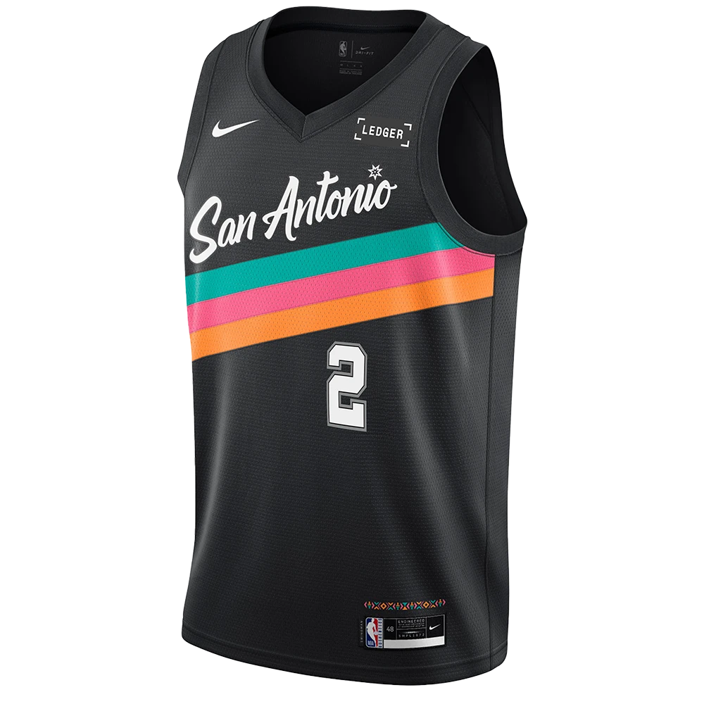 San Antonio Spurs Men's 2025-2026 City Edition #2 Dylan Harper Swingman Jersey - Black