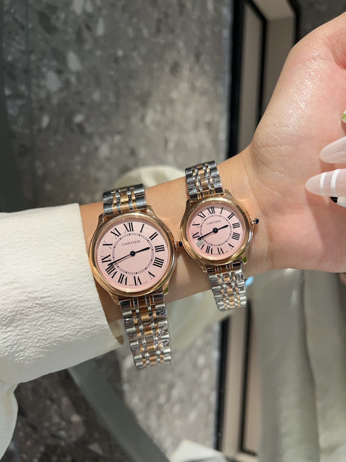 TOP Cartier Ronde Must de Cartier Pink Dial-2 Sizes