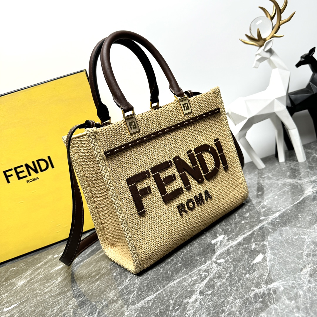 TOP FENDI Sunshine Bag 25cm - Brown