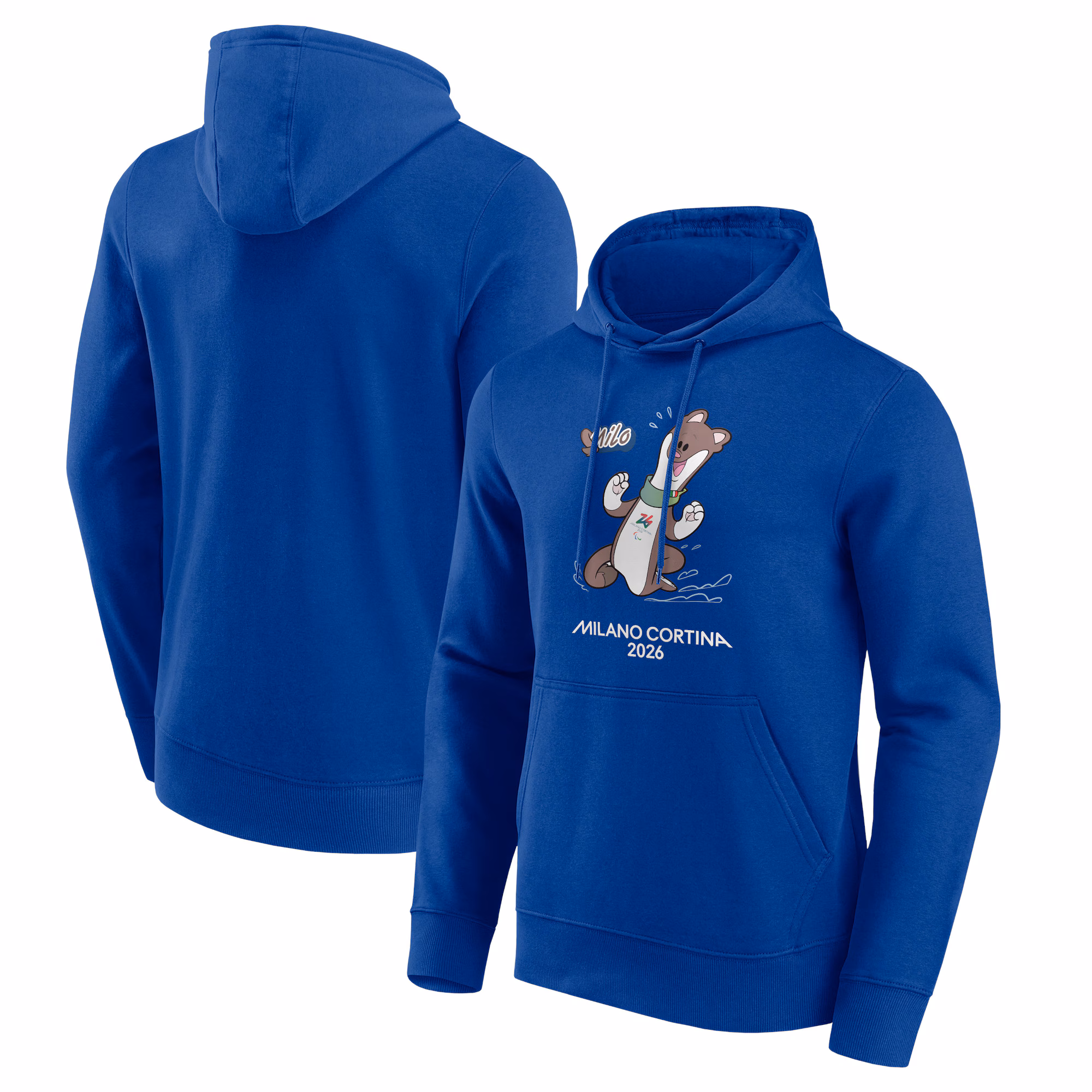 Milano Cortina 2026 Paralympics Mascotte Graphic Hoodie - Blue