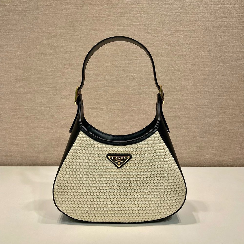 PRADA Calfskin Hobo Bag Shoulder Bag (Replica)
