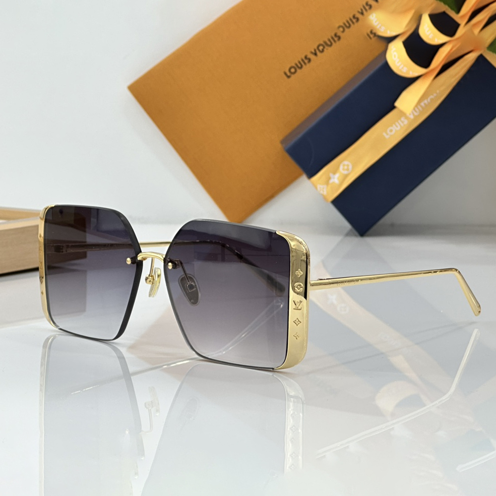 Louis Vuitton LV Lrregular Metal Frame Sunglasses Top Quality （Replica）
