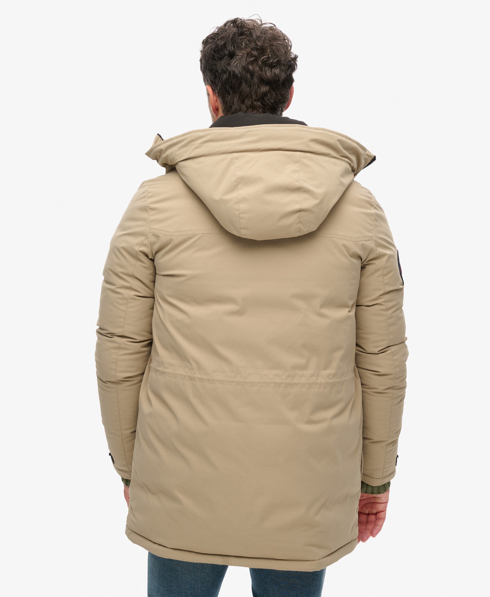 City Padded Parka Jacket | Timber Wolf Brown