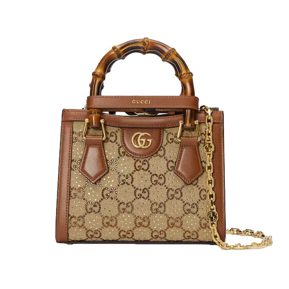 Gucci Diana crystals small tote bag (10A Mirror Version)