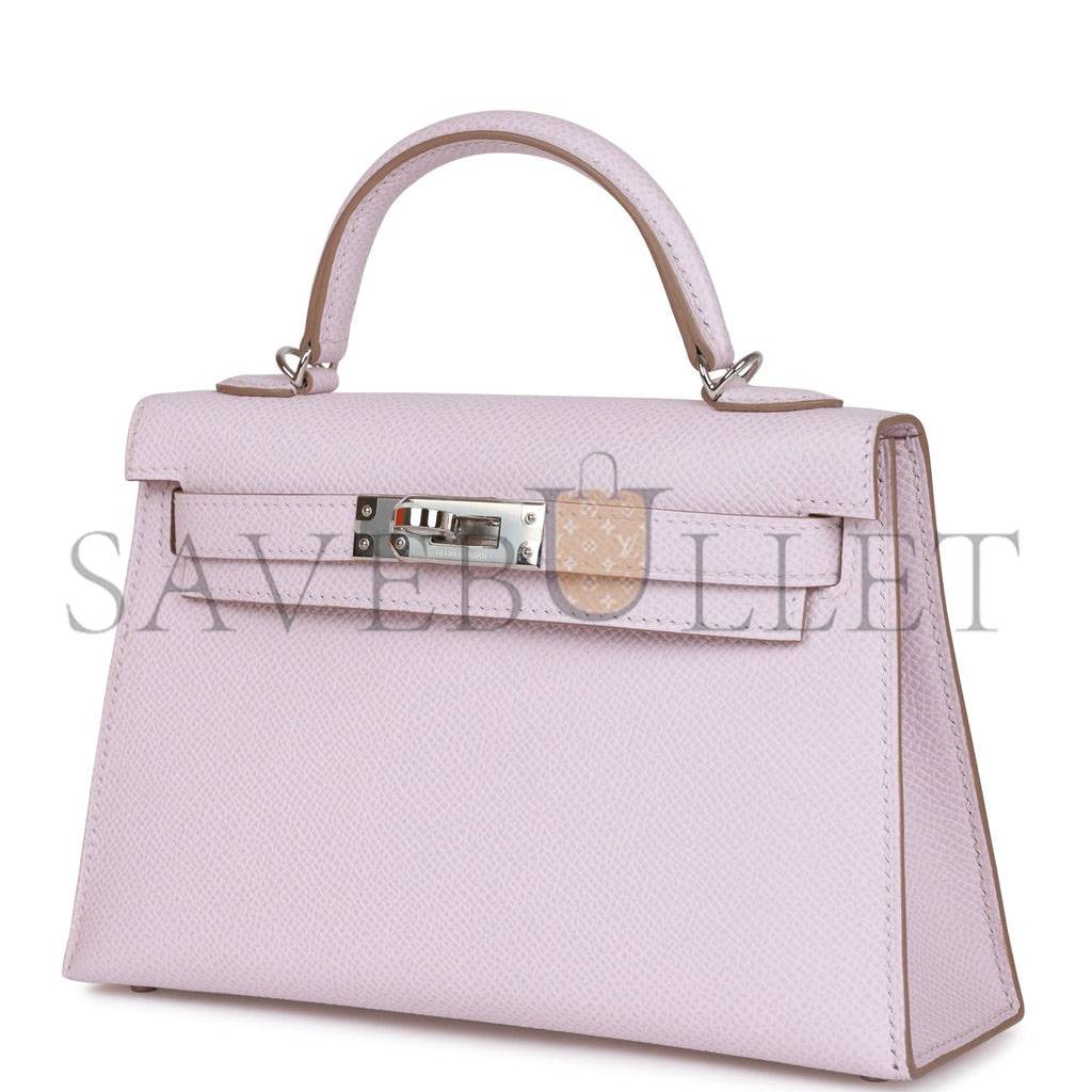 HERMES MINI KELLY EPSOM PALLADIUM HARDWARE (19*12*5.5cm)