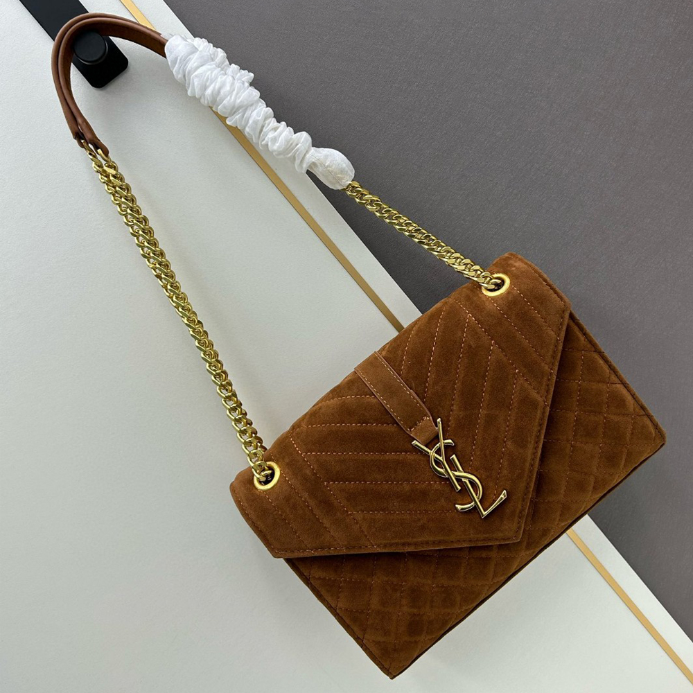 Saint Laurent YSL Suede Envelope Bag (Replica)