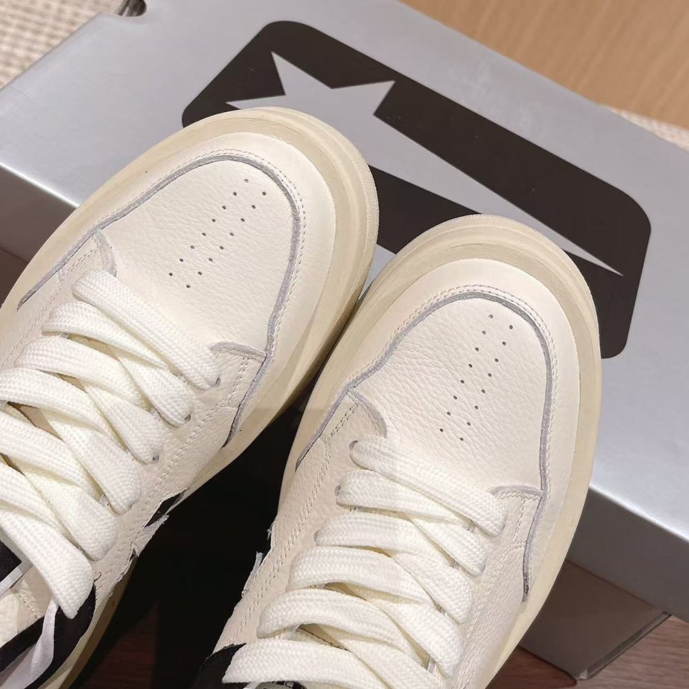 Rick Owens X Drkshdw Turbowpn Leather Sneakers (Replica)