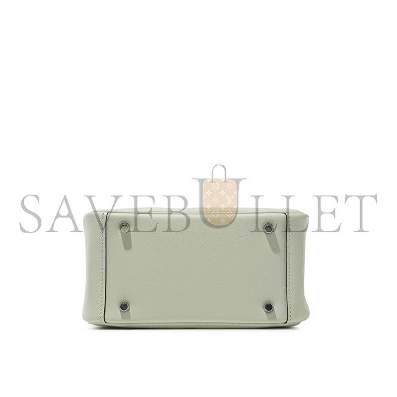 HERMES MINI LINDY 20 VERT FIZZ SWIFT PALLADIUM HARDWARE (19*12.5*9cm)