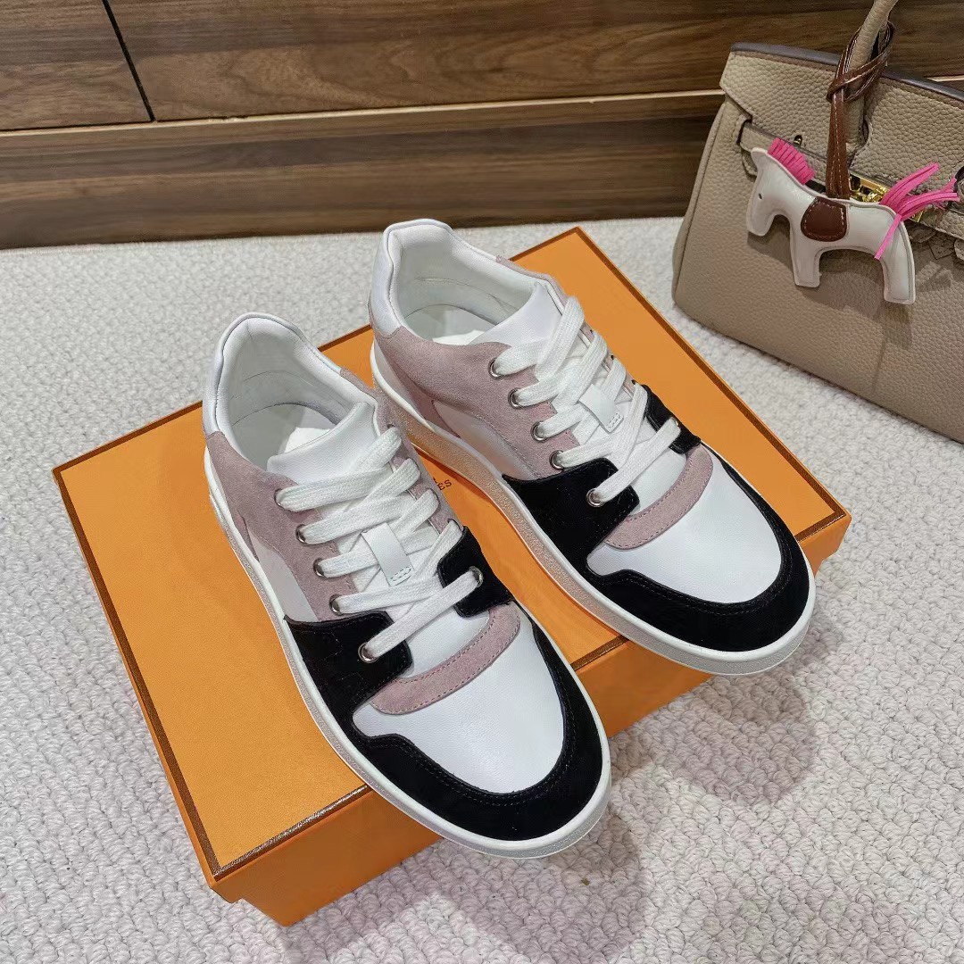 TOP HERMES Mixed Colors Sneakers