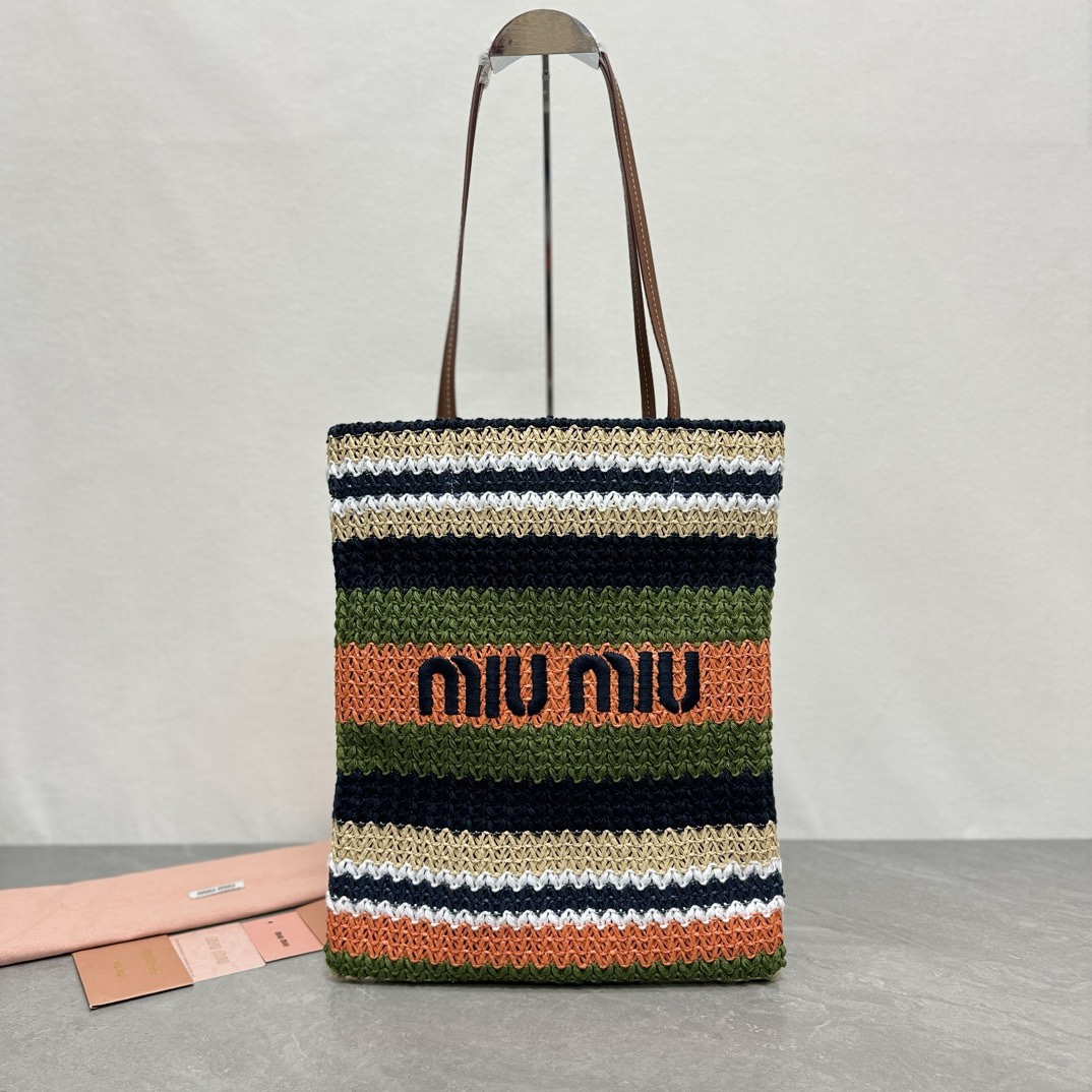 TOP Miu Miu Woven Tote Bag  40*34*16cm/30*38cm - Two Styles