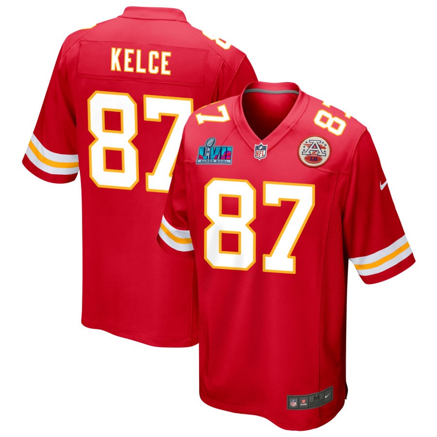 Travis Kelce Kansas City Chiefs  Super Bowl LVII Game Jersey - Red