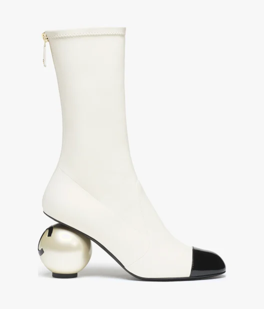 TOP CHANEL CC Mid-Calf Boots Lambskin - 2 Colour