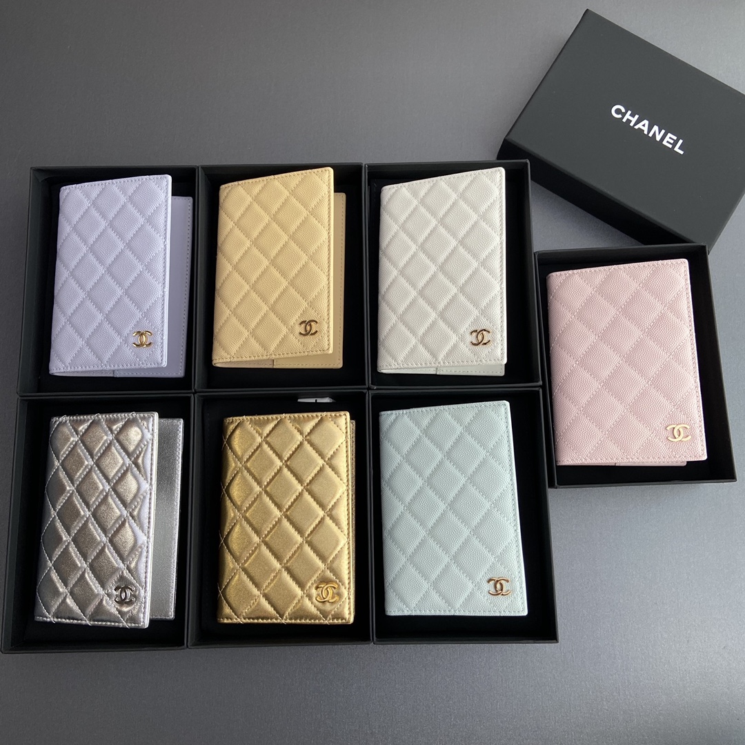 TOP CHANEL Passport Holder 10x15x2cm - 6 Color