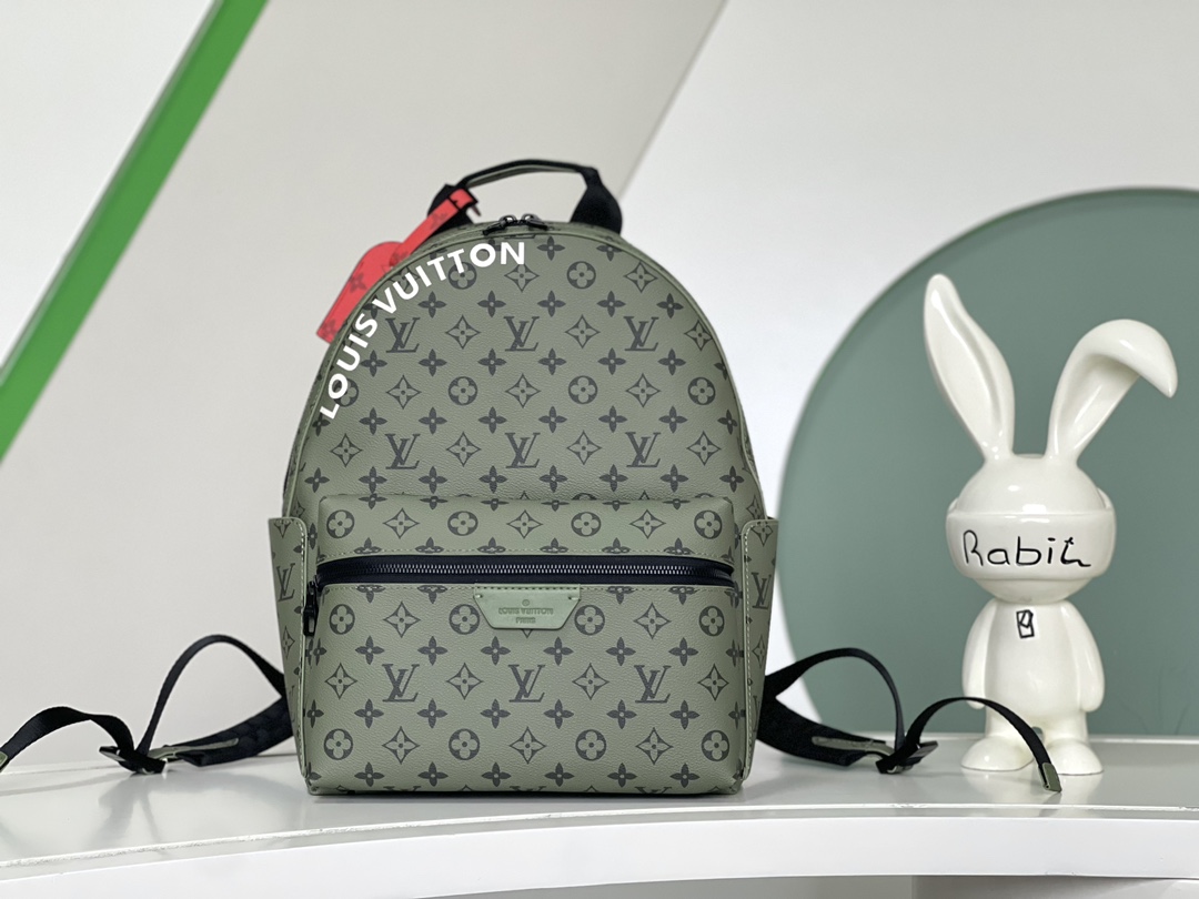 TOP LV Monogram Discovery Small Backpack 29x38x20cm-Green