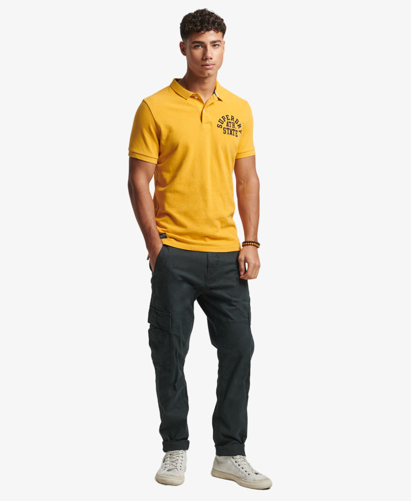 Applique Classic Fit Polo | Turmeric Marle