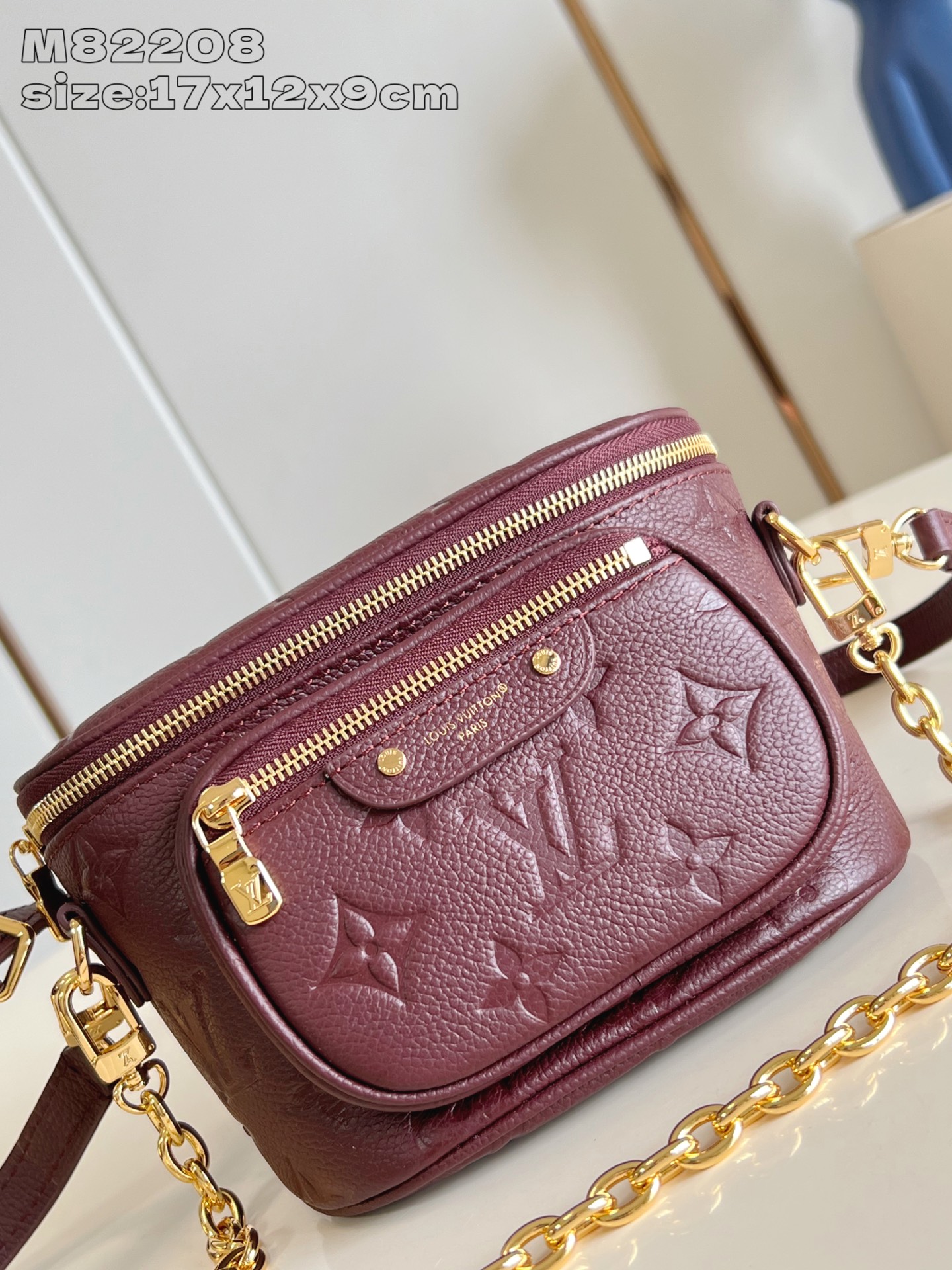 TOP Louis Vuitton LV Mini Bumbag 17 x 12 x 9.5 CM - Claret