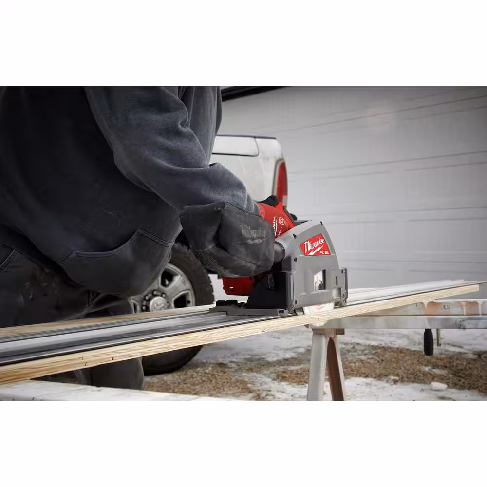 M18 FUEL 18V Lithium-Ion Brushless Cordless Track Clamps for Plunge Track Saw with 55 in. Track Saw Rail