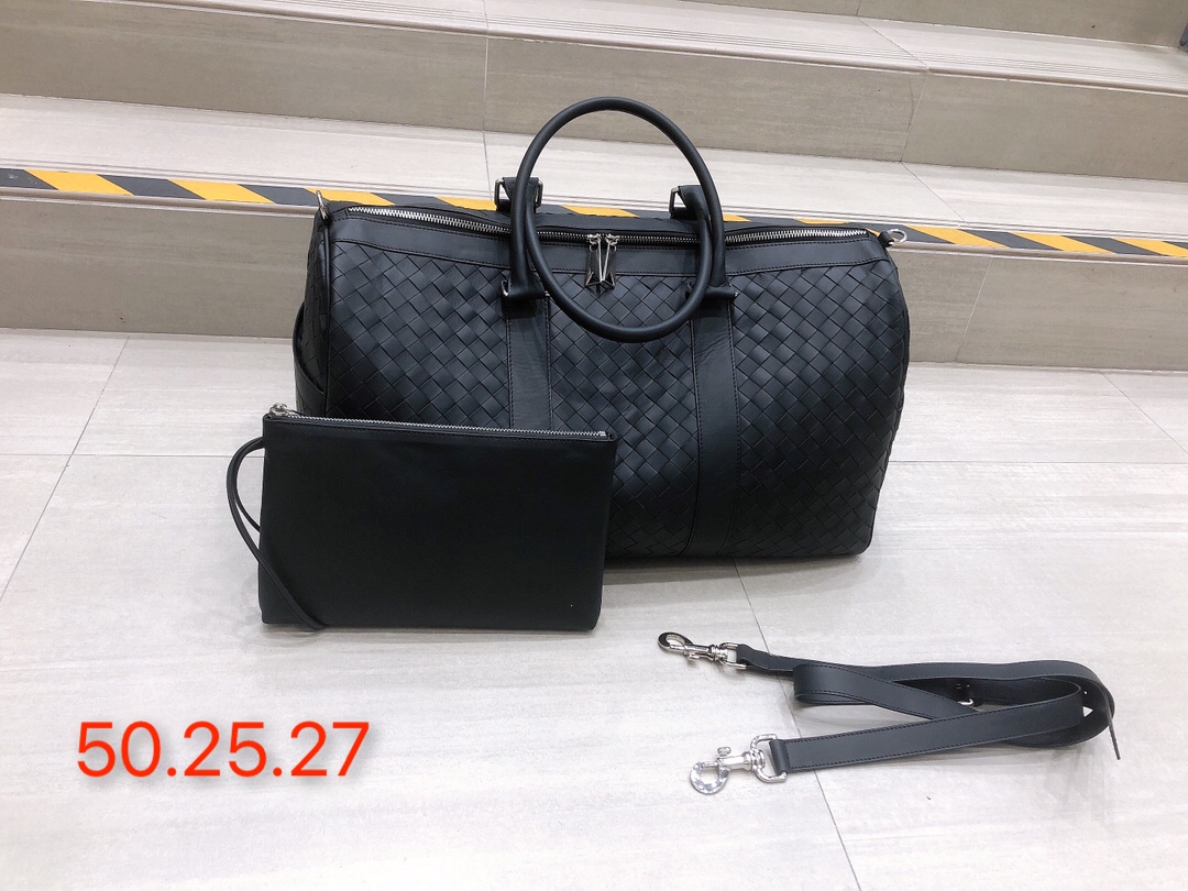 TOP Bottega Veneta BV Travel Bag - Black